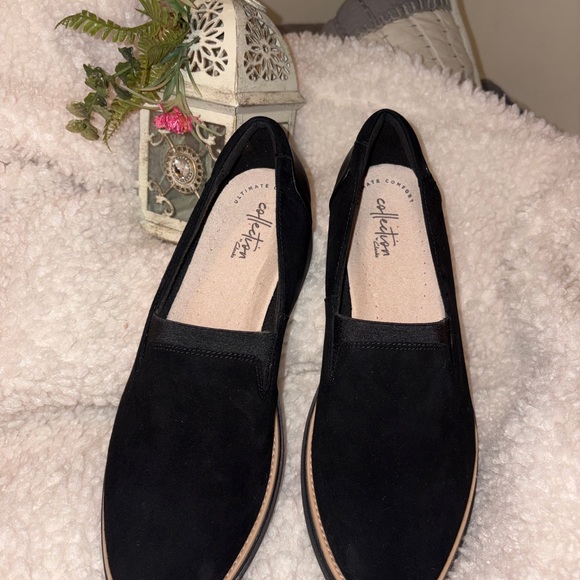 Clarks Black Women's Loafers NEW - Picture 6 of 6